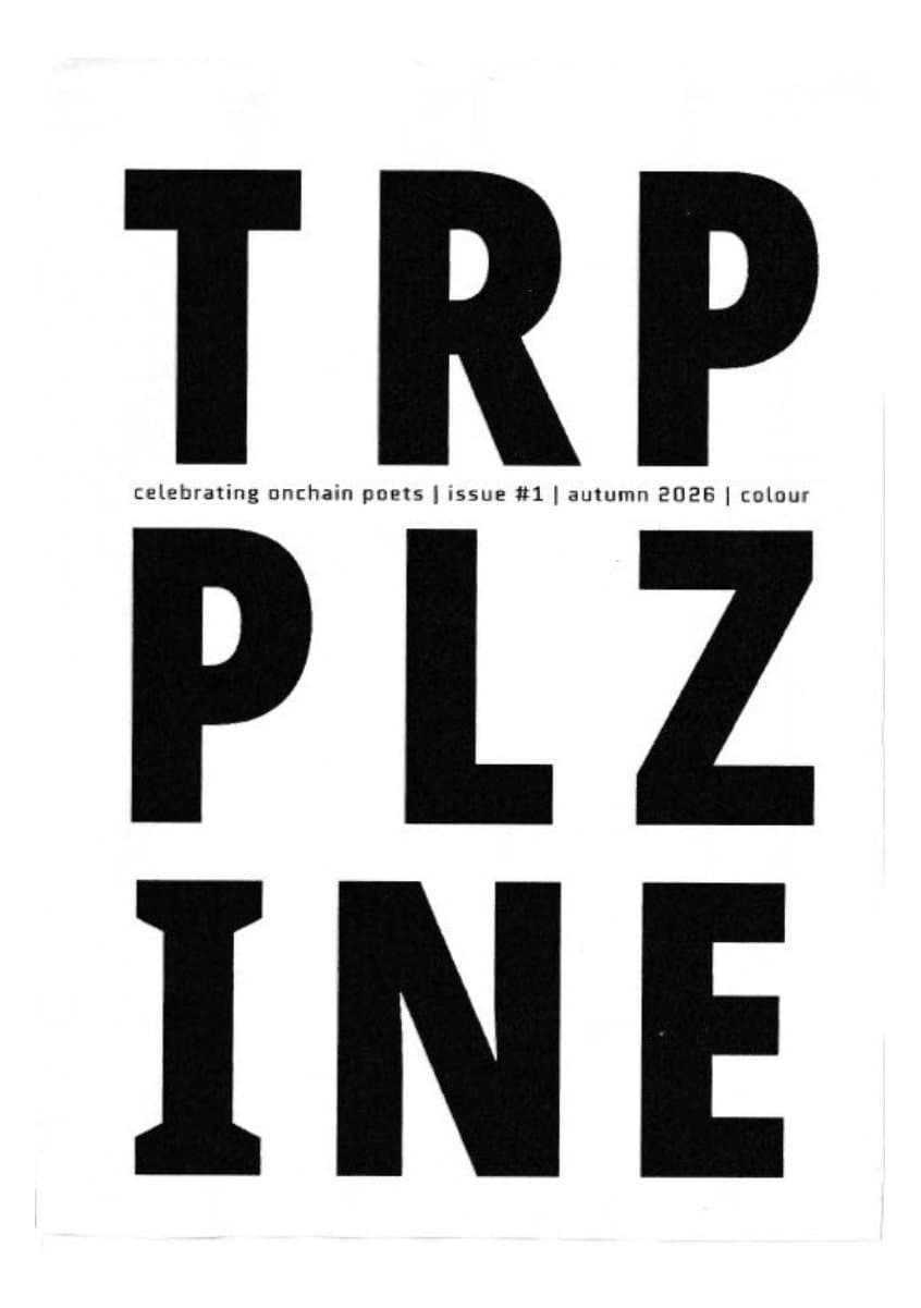 trpplzine #1 | autumn 2026 | colour